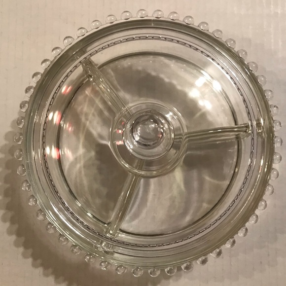 Imperial Glass Candlewick 3 Part Candy Dish With Lid 7” Vintage 1936-19… - Picture 3 of 9